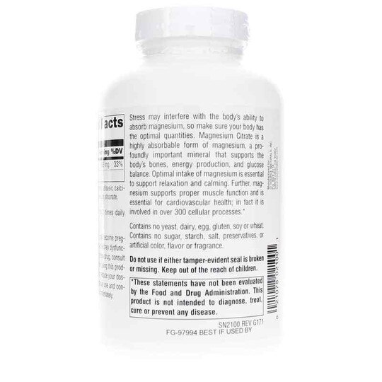 Magnesium Citrate, 133 Mg, SNN